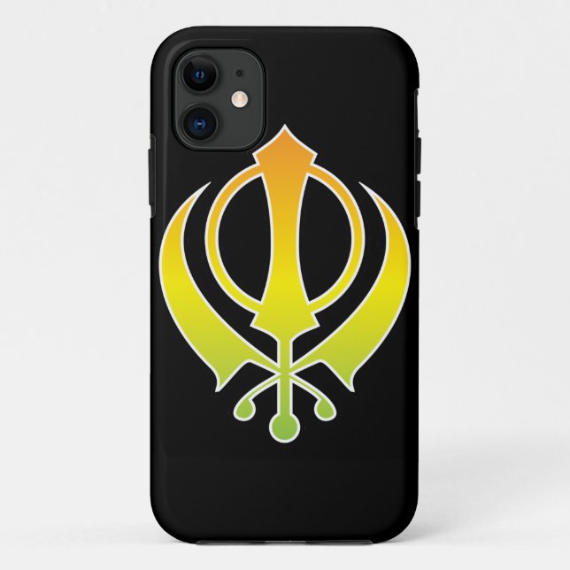 Capas de iphone do logotipo de Khanda do Sikhism (Verso)