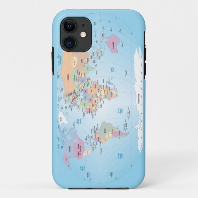 capas de iphone do mapa mundial (Verso)