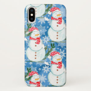 Capas de iphone do Natal do boneco de neve do