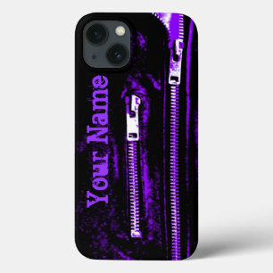 Capas de iphone do nome do impressão Roxo do Zips