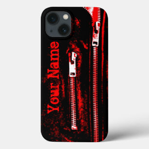 Capas de iphone do nome do impressão vermelho Zips