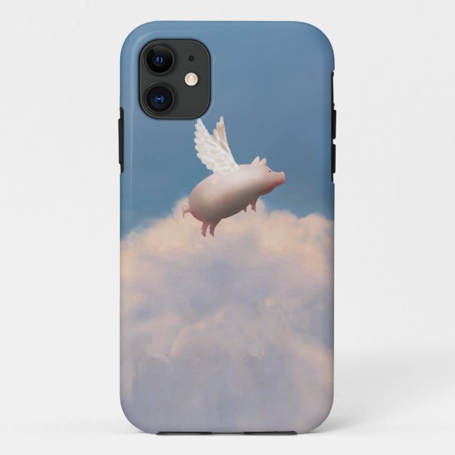 capas de iphone do porco do vôo (Verso)