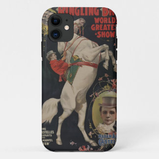 Capas de iphone do poster do circo do vintage