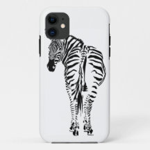 Capas de iphone do retrato da zebra