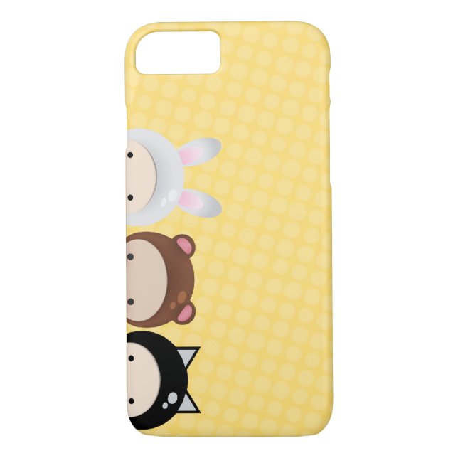 Capas de iphone dos bebês do bicho de Kawaii (Verso)