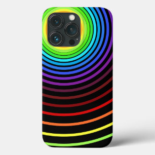 Capas de iphone dos círculos do arco-íris - Escolh