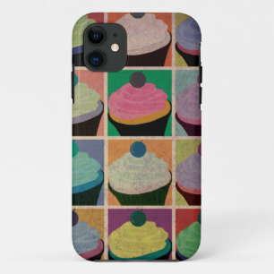 Capas de iphone dos cupcakes do vintage