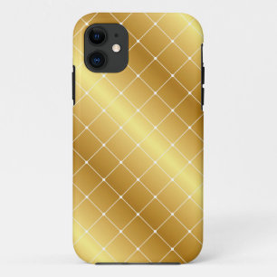 Capas de iphone Dourados elegantes do teste padrã