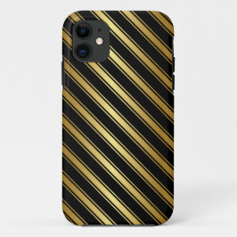 Capas de iphone Elegante Dourada e com faixa preta