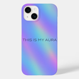 Capas de iphone estética de gradiente holográfico