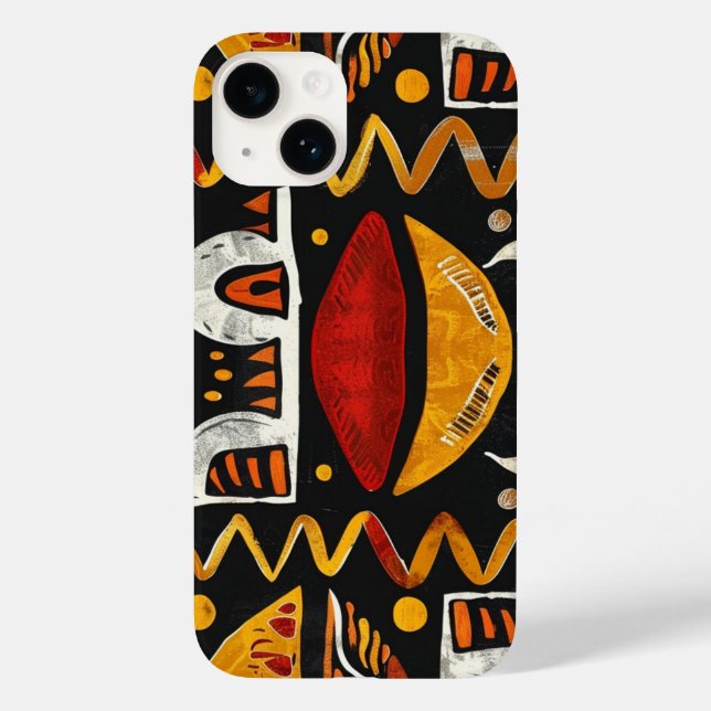 Capas de iphone étnica africana para 14 iPhone (Verso)