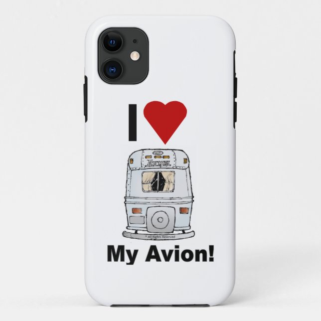 capas de iphone, EU AMO O meu Avião! (Verso)