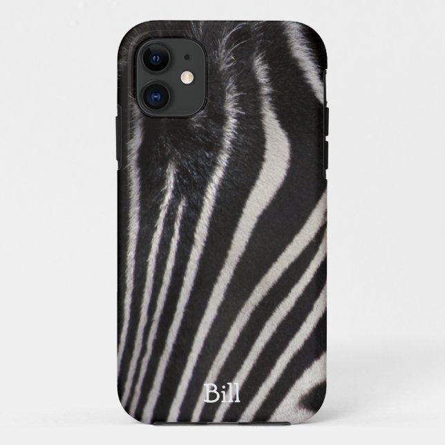 Capas de iphone feitas sob encomenda da zebra - (Verso)