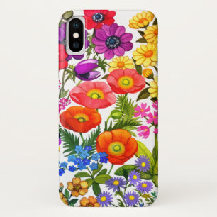 Capas de iphone florais do jardim da aguarela