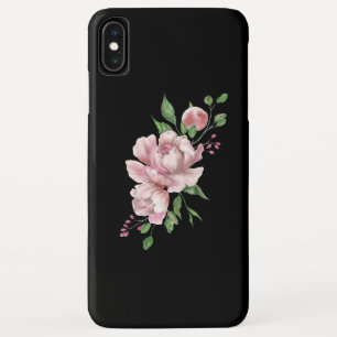 Capas de iphone florais pretas
