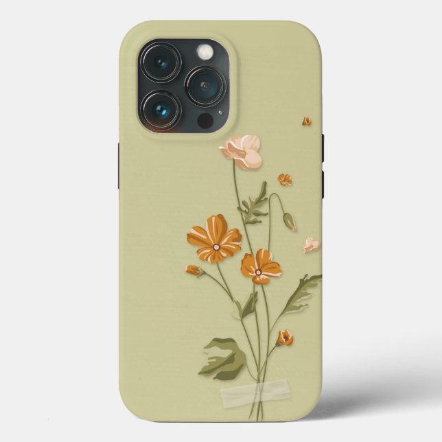 capas de iphone floral chic Case-Mate floral flora (Verso)