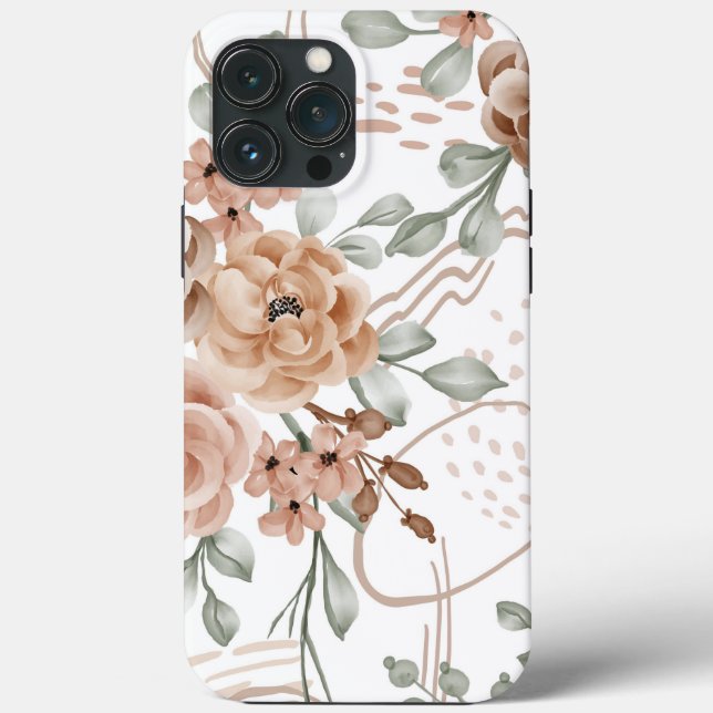 Capas de iphone Floral de Casquilho (Verso)