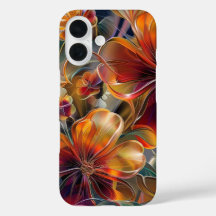 Capas de iphone Floral Elegante Midnight