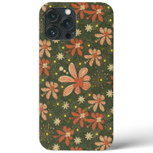 Capas de iphone floral verde-esverdeada para acasa