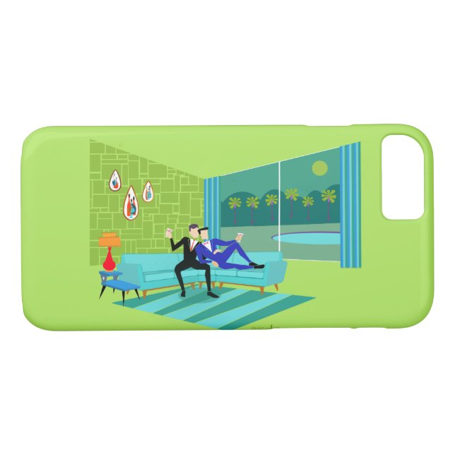 capas de iphone Gay de Casal retroromântica (Verso (Horizontal))