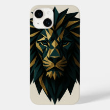Capas de iphone Geométrico Lion Art - Cobrir