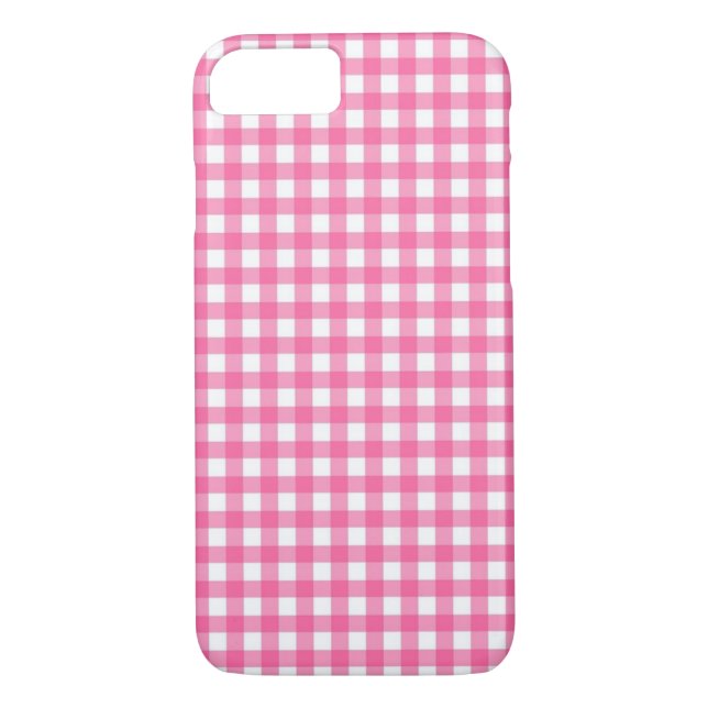 Capas de iphone Gingham Rosa (Verso)