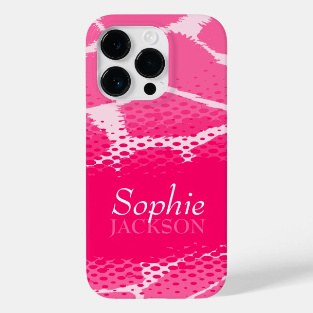Capas de iphone gráfica de animais rosa (Verso)