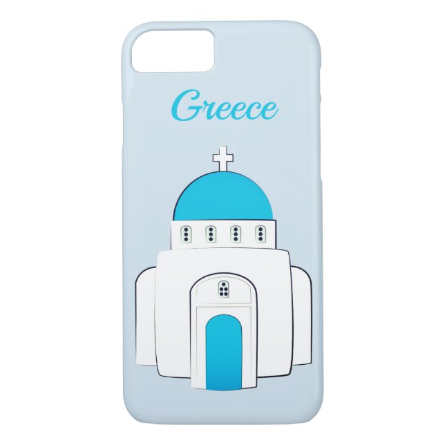 Capas de iphone gregas azuis da igreja ortodoxa de (Verso)
