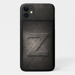 Capas de iphone Grunge Metal Z Monograma