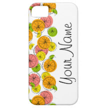 Capas de iphone horizontal Citrus 'Name'