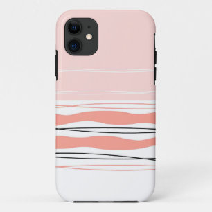 Capas de iphone horizontal rosa com faixa atlântic