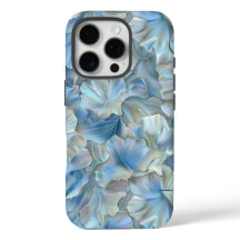 Capas de iphone Impressão Petal Iridescente Azul