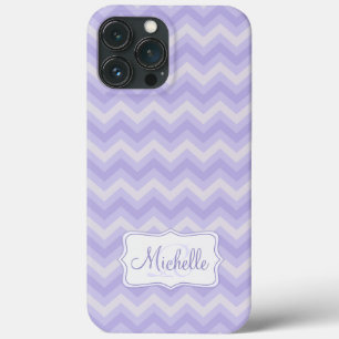 Capas de iphone inicial de nome roxo com padrão Zi