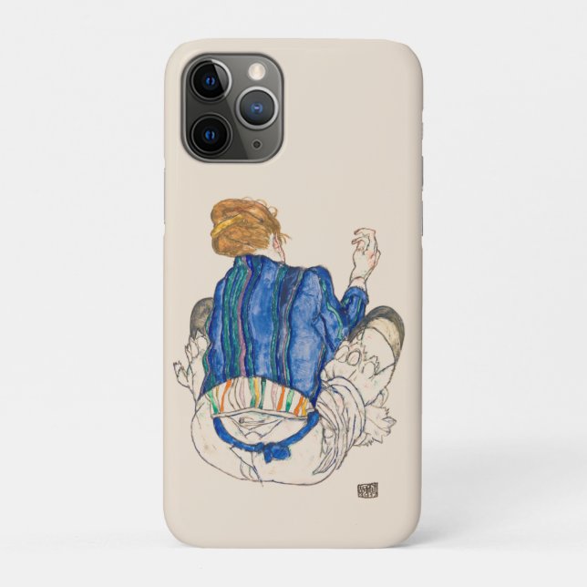 Capas de iphone IPAD : EGON SCHIELE : MULHER SEADA (Verso)