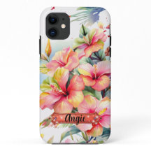 Capas de iPhone / iPad Flores Tropicais Rosa-Amare