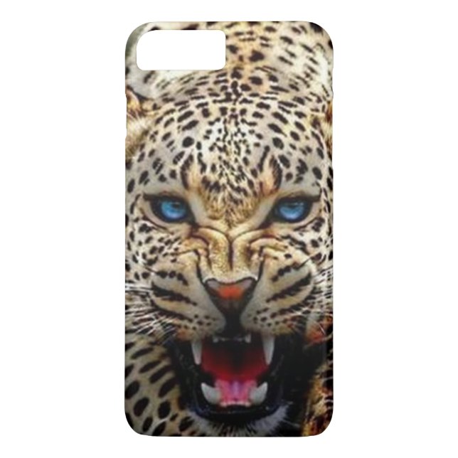 Capas de iphone-leopardo-de-olhos azuis (Verso)
