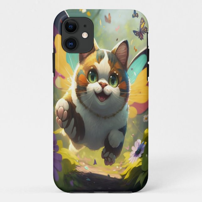 Capas de iphone mágica para amantes de gatos e son (Verso)