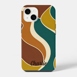 Capas de iphone Mate De Casos De Ondas Retroativas