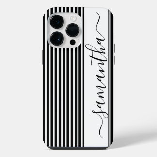 Capas de iphone Mate Moderno Mínimo Preto e Branco