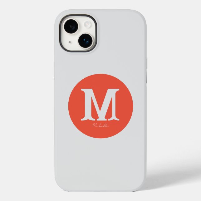 Capas de iphone Mínima de Monograma Mínima Sunset (Verso)