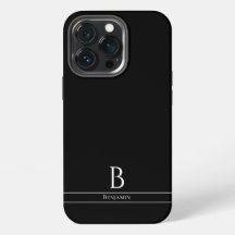 Capas de iphone Mínima Moderna de Casos Monogramas
