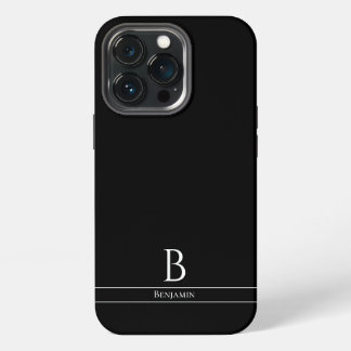 Capas de iphone Mínima Moderna de Casos Monogramas