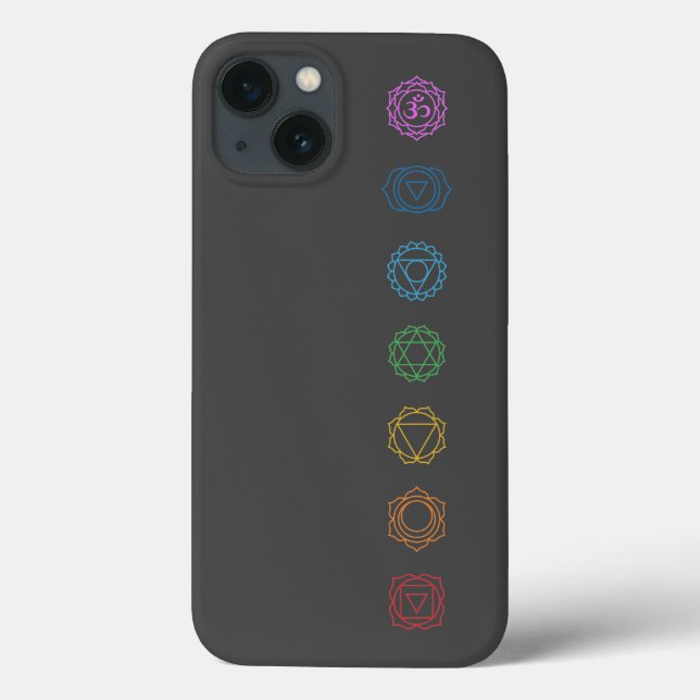 Capas de iphone Minimalista De Casos De Chakras (Verso)