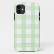 Capas de iphone Mint Green Gingham