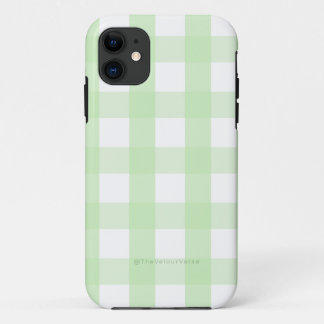 Capas de iphone Mint Green Gingham