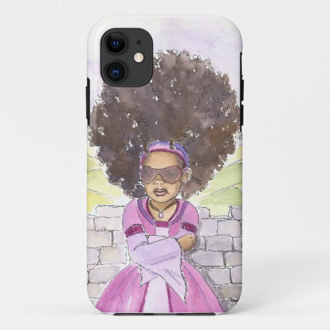 Capas de iphone modernas do Afro de Rapunzel (Verso)
