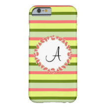 Capas de iphone "Monograma" Clássica com Stripe de