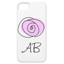 capas de iphone "Monograma" rosa Lilac