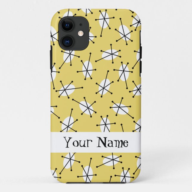 Capas de iphone 'Name' Amarelo Dazzle Multi-Yellow (Verso)