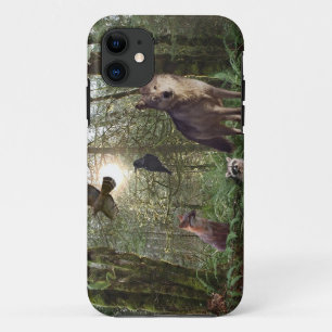 Capas de iphone natural de animais selvagens flore